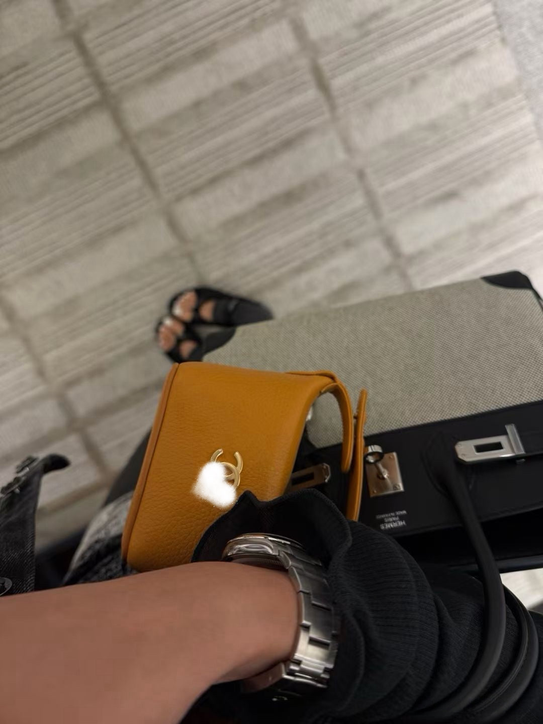 CHA BAG #1 Calfskin Vanity Case