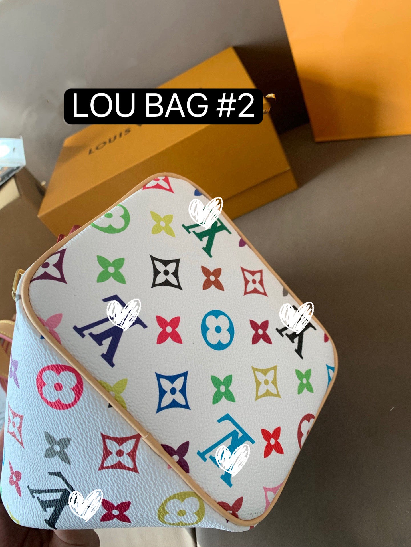 LOU BAG #2 Original Leather | Gold-Tone Hardware | 16×18×12cm | Convertible Bucket Bag |  All In BB