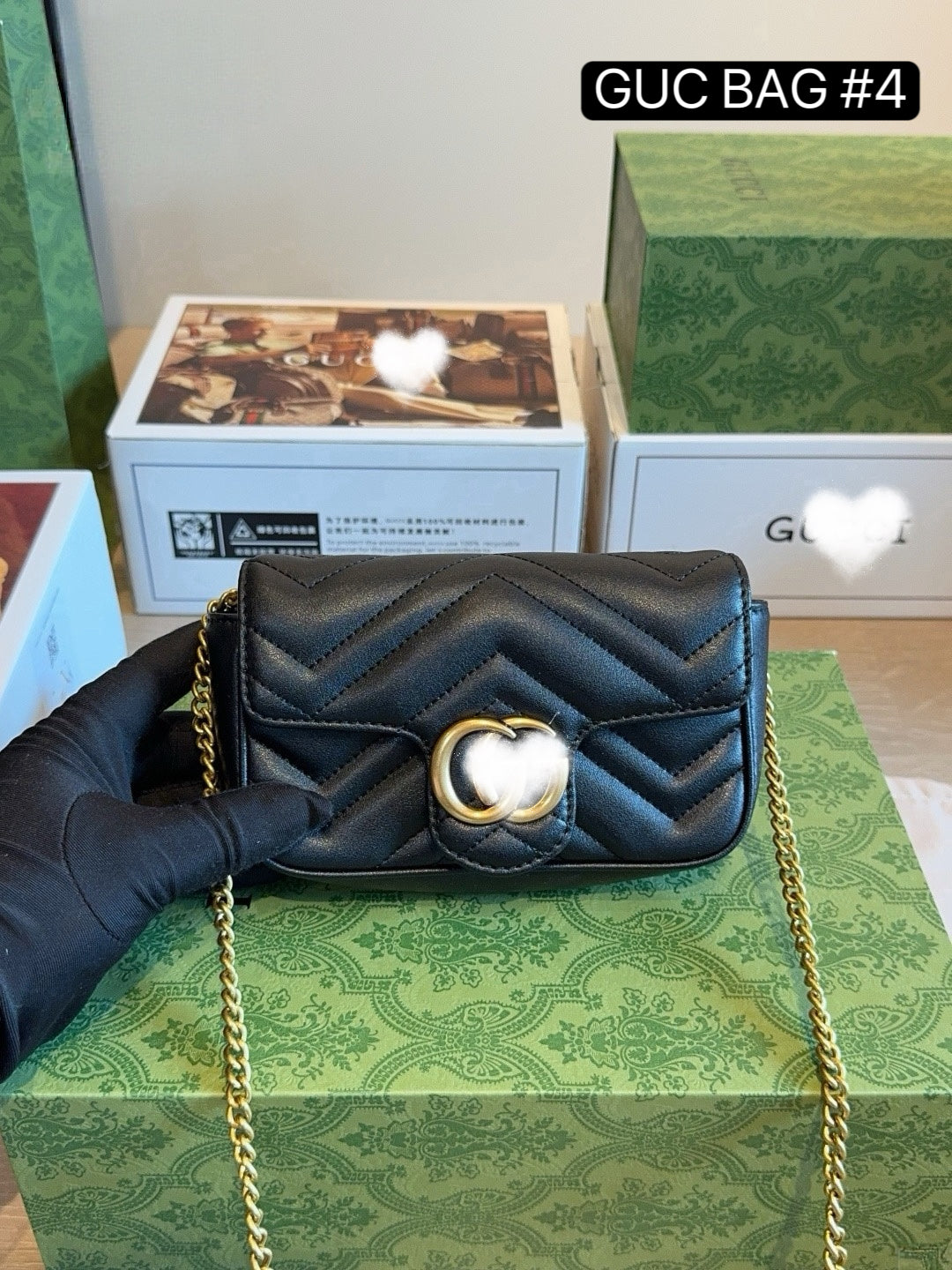 GUC BAG #4 NIGHT MARMONT — Mini Chain Bag