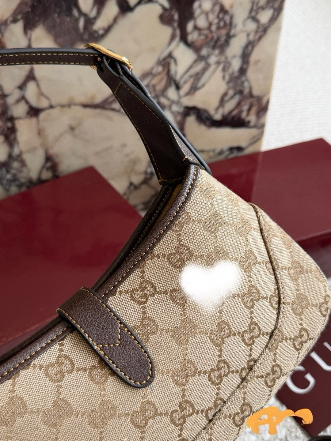 GUC BAG #5 JACKIE HEART — Mini Hobo Bag