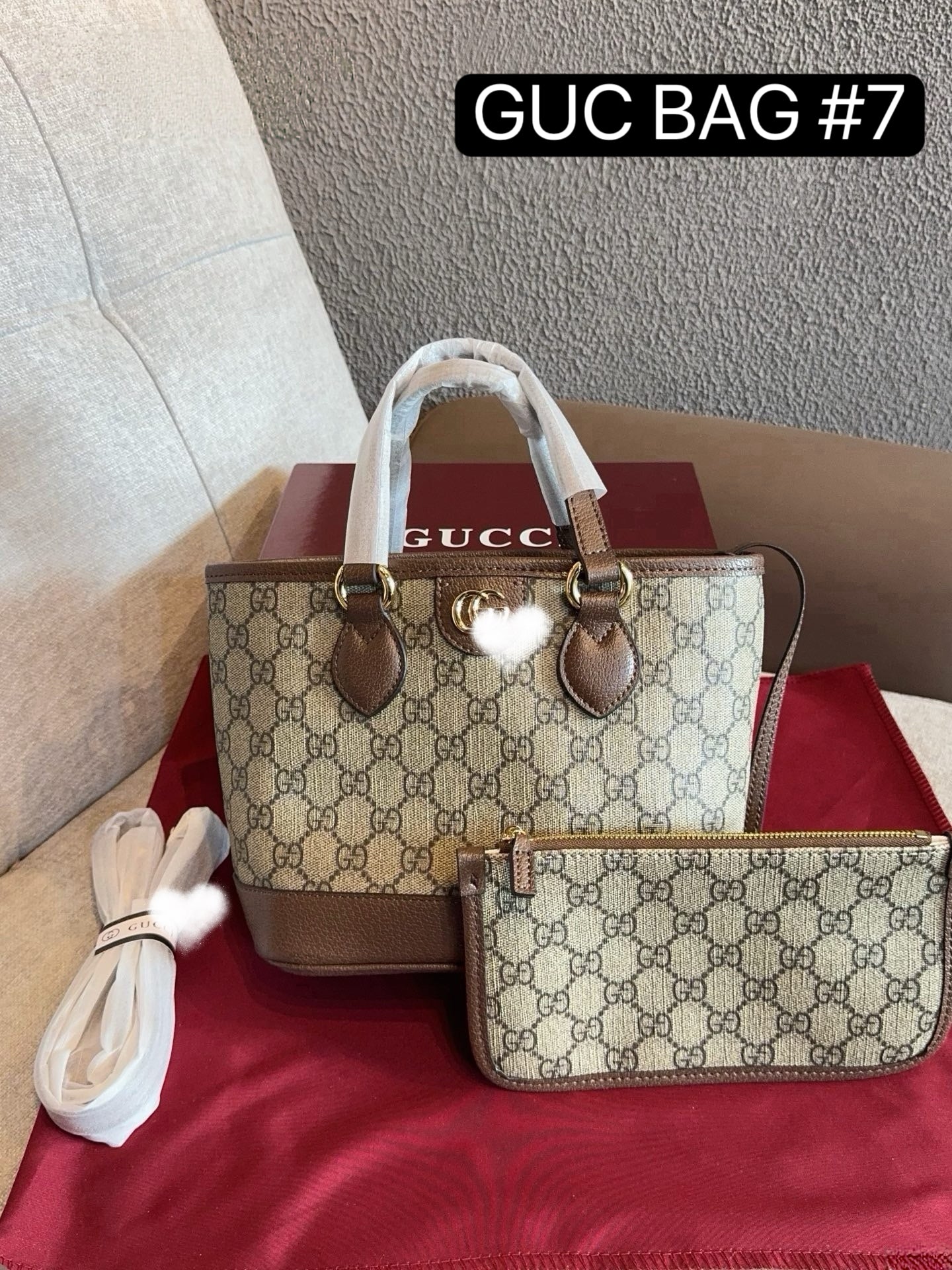 GUC BAG #7 HERITAGE HEART TOTE — Mini 2-Piece Set