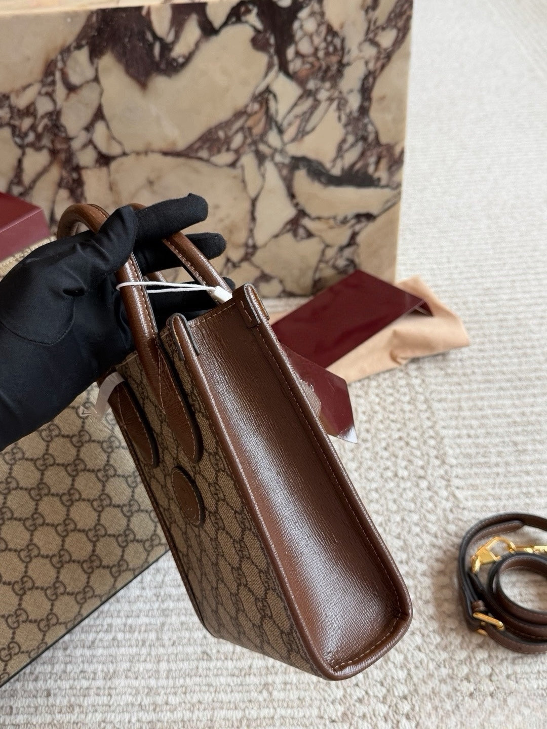 GUC BAG #9 HERITAGE HEART TOTE — Mini & Micro