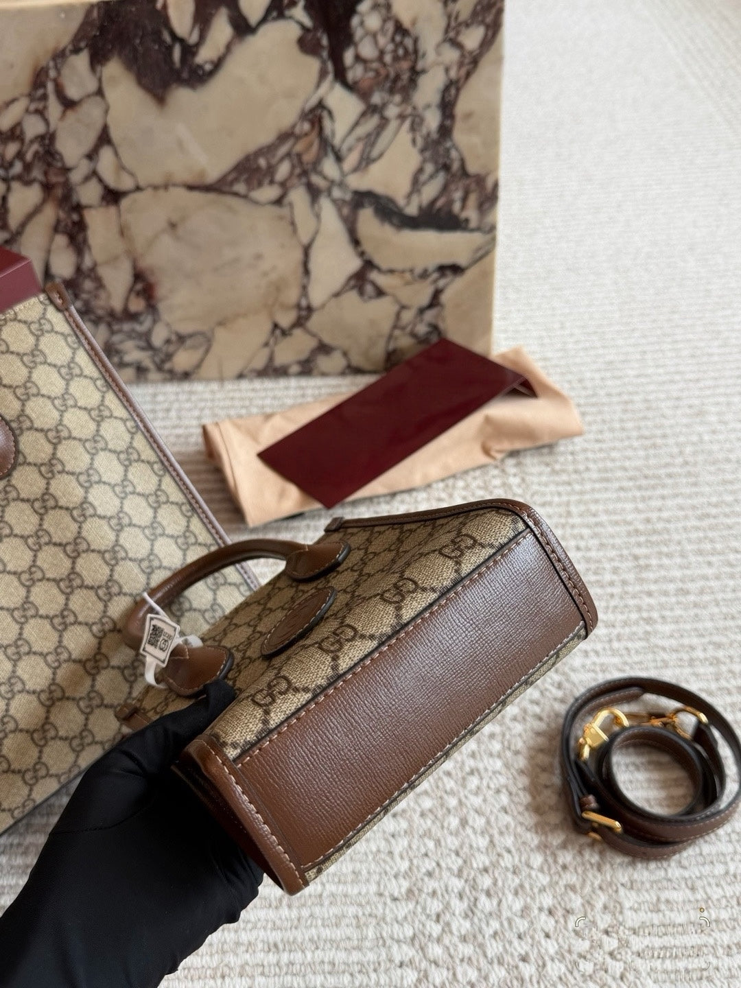 GUC BAG #9 HERITAGE HEART TOTE — Mini & Micro