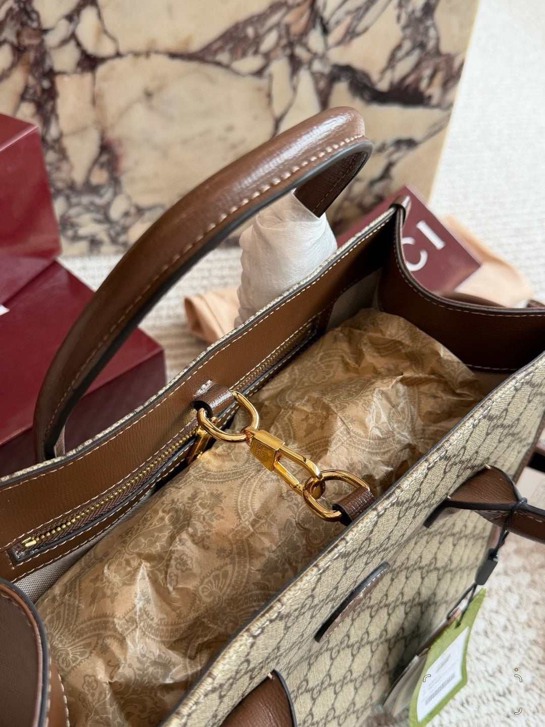 GUC BAG #9 HERITAGE HEART TOTE — Mini & Micro